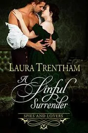 Book cover for "A Sinful Surrender" by Laura Trentham