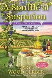 Book cover for "A Soufflé of Suspicion" by Daryl Wood Gerber
