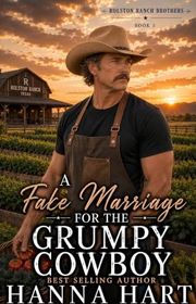 Book cover for "A Fake Marriage for the Grumpy Cowboy"