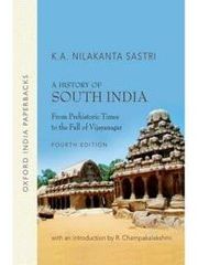 Book cover for "A History of South India" by K. A. Nilakanta Sastri
