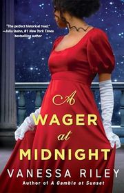 Book cover for "A Wager at Midnight" by Vanessa Riley