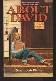 Book cover for "About David" by Susan Beth Pfeffer