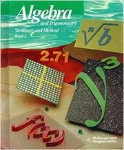 Book cover for "Algebra and Trigonometry" by McDougal Littell