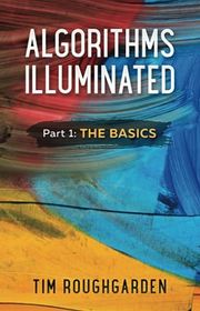 Book cover for "Algorithms Illuminated: Part 1: The Basics" by Tim Roughgarden