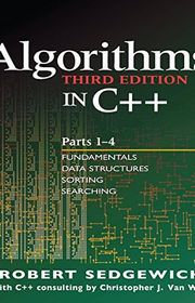 Book cover for "Algorithms in C++, Parts 1-4" by Robert Sedgewick