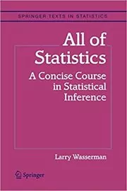 Book cover for "All of Statistics" by Larry Wasserman