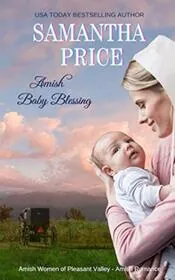 Book cover for "Amish Baby Blessing" by Samantha Price
