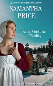Book cover for "Amish Christmas Wedding" by Samantha Price