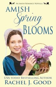 Book cover for "Amish Spring Blooms" by Rachel J Good
