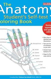 Book cover for "Anatomy Student's Self-Test Coloring Book" by Ken Ashwell