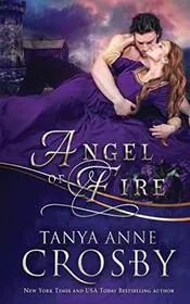 Book cover for "Angel of Fire / The Baron's Daughter" by Tanya Anne Crosby