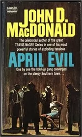 Book cover for "April Evil" by John D MacDonald