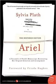 Book cover for "Ariel" by Sylvia Plath