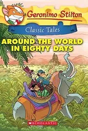 Book cover for "Around the World in 80 Days"