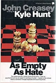 Book cover for "As Empty as Hate" by John Creasey