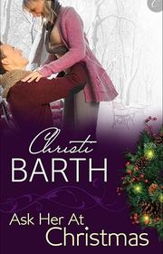 Book cover for "Ask Her at Christmas" by Christi Barth
