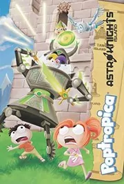 Book cover for "Astro-Knights Island" by Tracey West