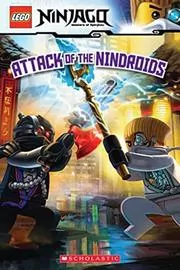 Book cover for "Attack of the Nindroids" by Tracey West