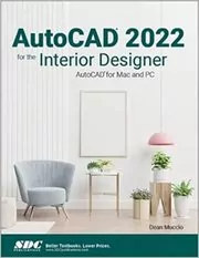 Book cover for "AutoCAD 2022 for the Interior Designer" by Dean Muccio