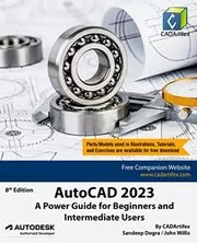 Book cover for "AutoCAD 2023" by CADArtifex
