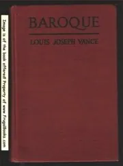 Book cover for "Baroque" by Louis Joseph Vance