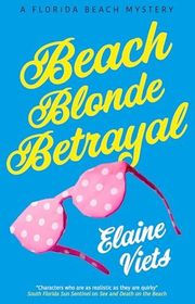 Book cover for "Beach Blonde Betrayal" by Elaine Viets