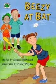 Book cover for "Beezy at Bat" by Megan McDonald