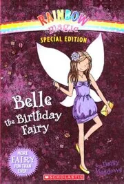 Book cover for "Belle the Birthday Fairy" by Daisy Meadows