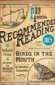 Book cover for "Birds in the Mouth" by Samanta Schweblin