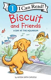 Book cover for "Biscuit and Friends: A Day at the Aquarium" by Alyssa Satin Capucilli