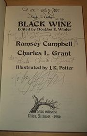 Book cover for "Black Wine"