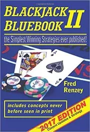 Book cover for "Blackjack Bluebook II" by Fred Renzey