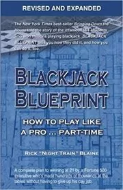 Book cover for "Blackjack Blueprint" by Rick 'Night Train Blaine