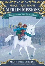 Book cover for "Blizzard of the Blue Moon" by Mary Pope Osborne
