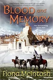 Book cover for "Blood and Memory" by Fiona McIntosh