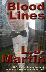 Book cover for "Blood Lines" by LJ Martin