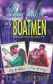 Book cover for "Blue Lights and Boatmen" by Cora Kenborn