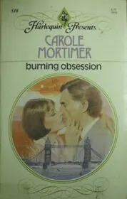 Book cover for "Burning Obsession" by Carole Mortimer