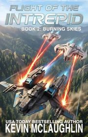 Book cover for "Burning Skies" by Kevin McLaughlin