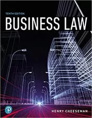 Book cover for "Business Law" by Henry Cheeseman