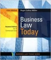 Book cover for "Business Law Today" by Roger LeRoy Miller