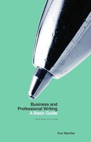Book cover for "Business and Professional Writing: A Basic Guide" by Paul MacRae