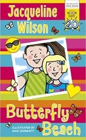 Book cover for "Butterfly Beach" by Jacqueline Wilson