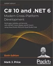 Book cover for "C# 10 and .NET 6" by Mark J. Price