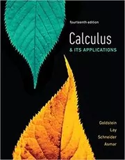 Book cover for "Calculus & Its Applications" by Larry Goldstein