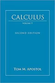 Book cover for "Calculus, Vol. 1" by Tom M. Apostol