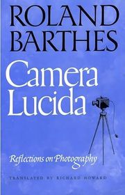 Book cover for "Camera Lucida: Reflections on Photography" by Roland Barthes