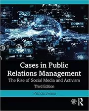 Book cover for "Cases in Public Relations Management" by Patricia Swann