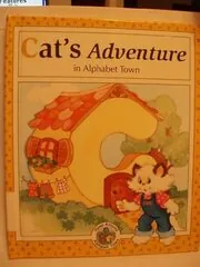 Book cover for "Cat's Adventure in Alphabet Town" by Laura Alden