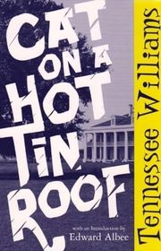 Book cover for "Cat on a Hot Tin Roof"